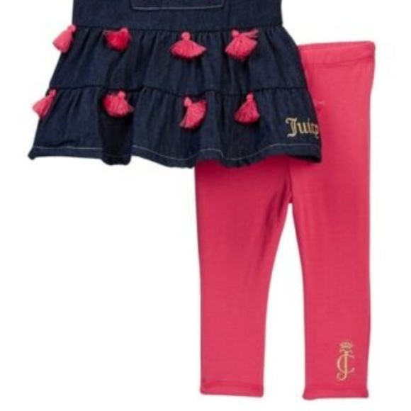 Juicy Couture Embroidered Denim 2 Piece Set - Picture 4 of 4